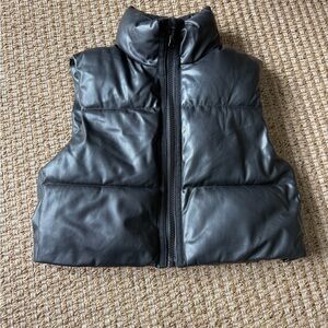 Zara Black Puffer Vest